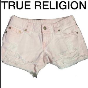 true religion ripped shorts sz 29 like new